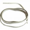Beige Flat Wax Thin Shoelaces