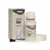 White satin shoe dye